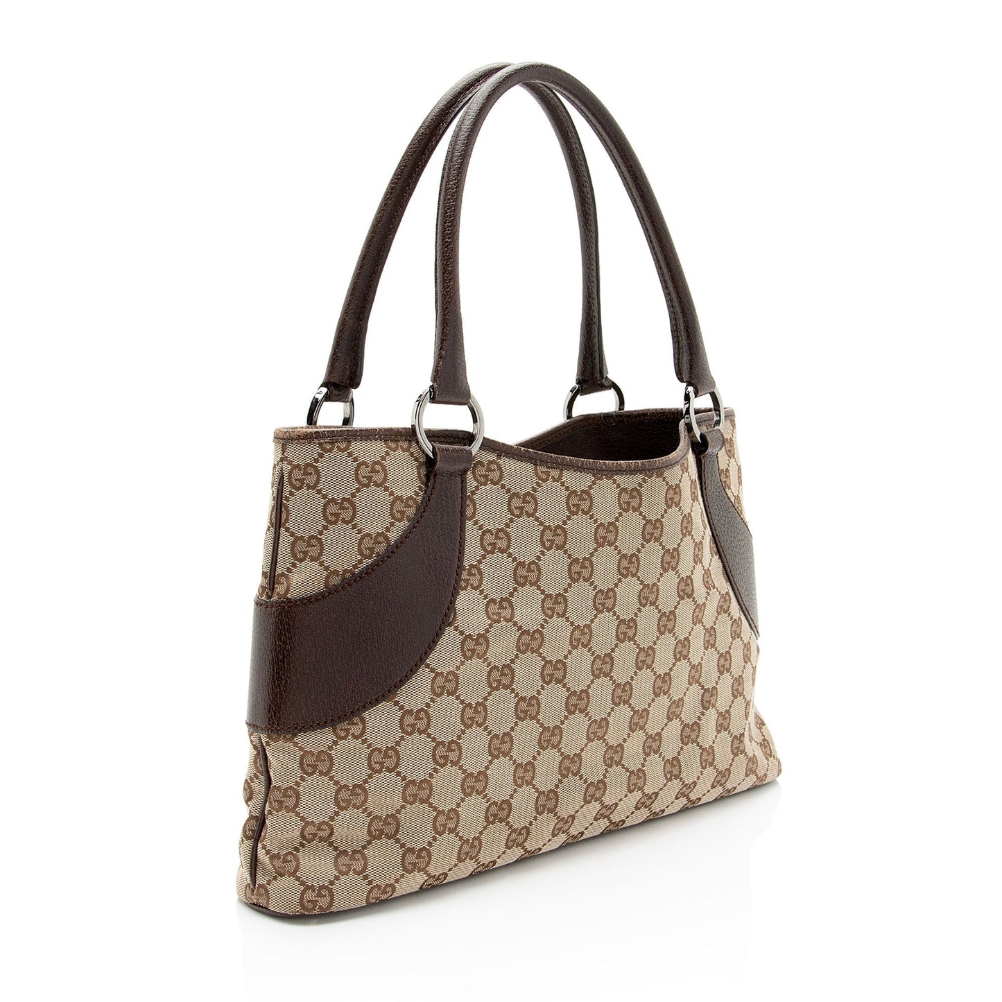 Gucci Leather Canvas Tote