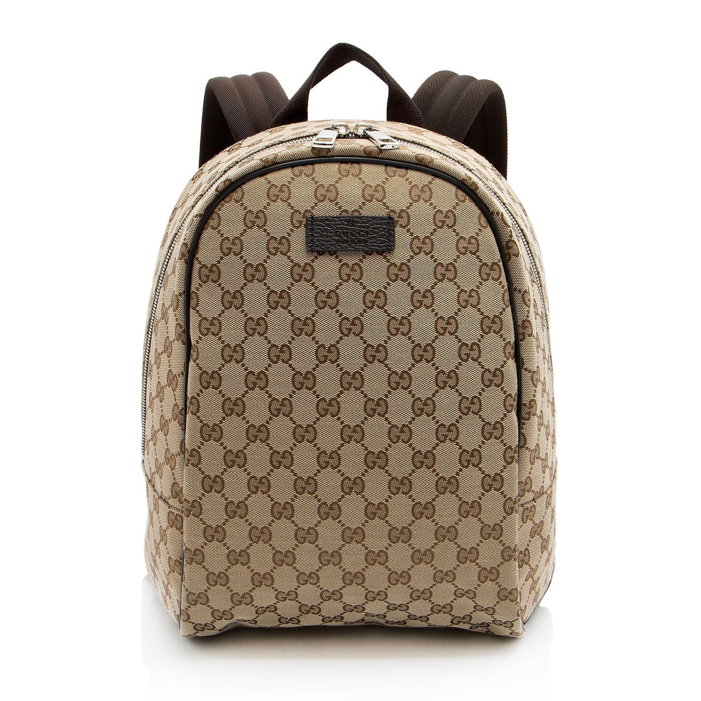 Gucci Nylon Leather Canvas Shoulder Bag