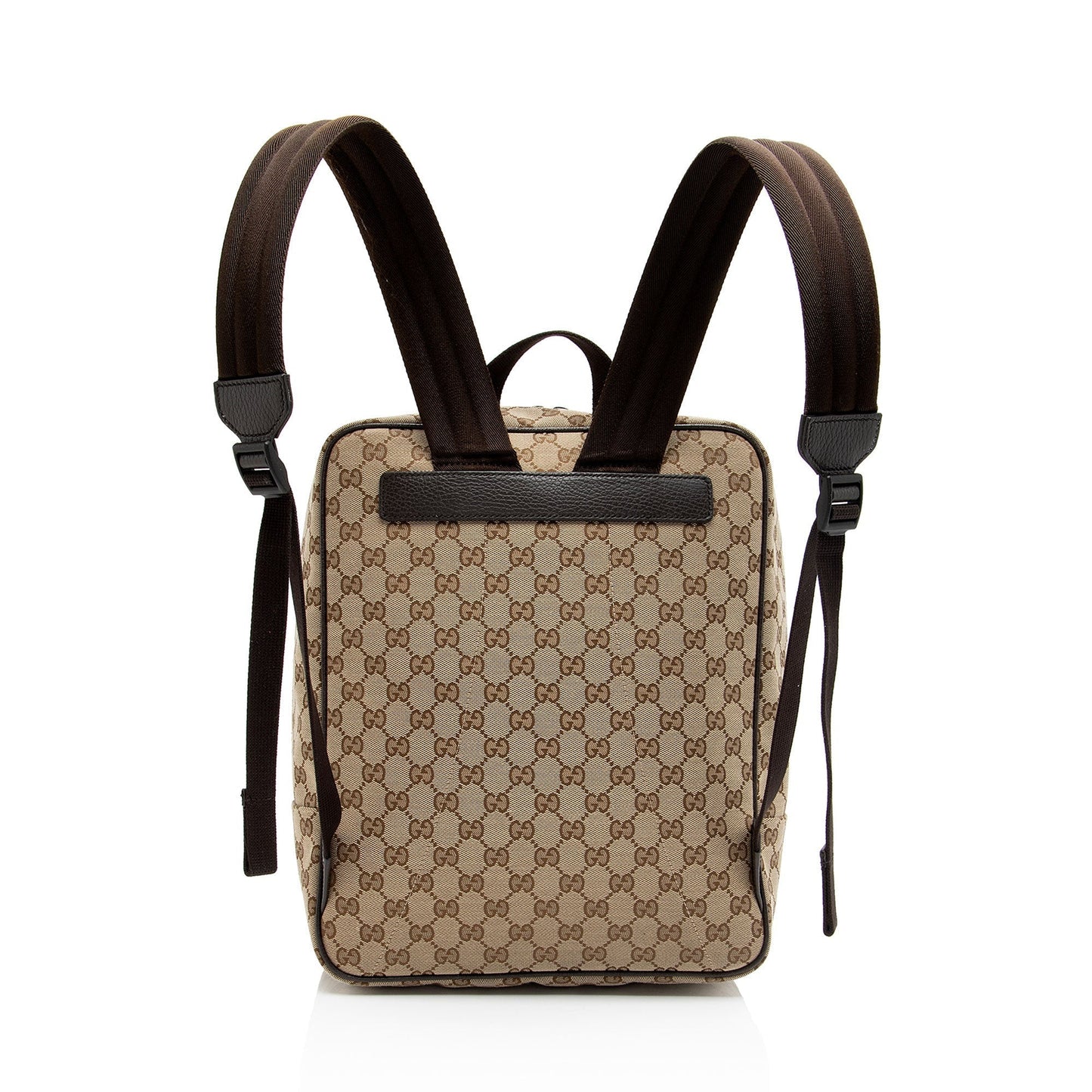 Gucci Nylon Leather Canvas Shoulder Bag