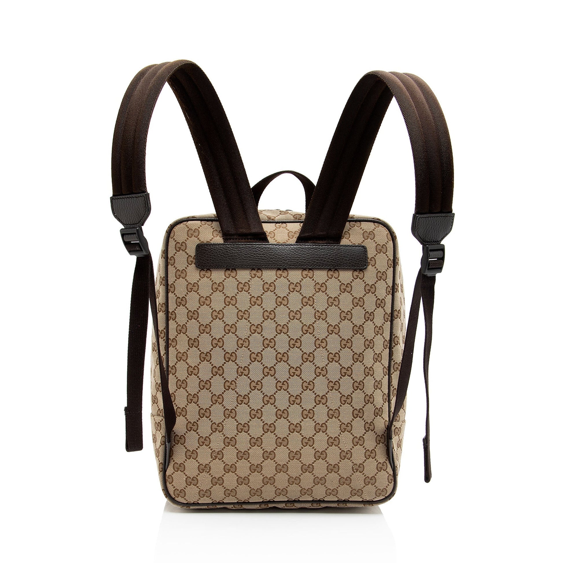 Gucci Nylon Leather Canvas Shoulder Bag