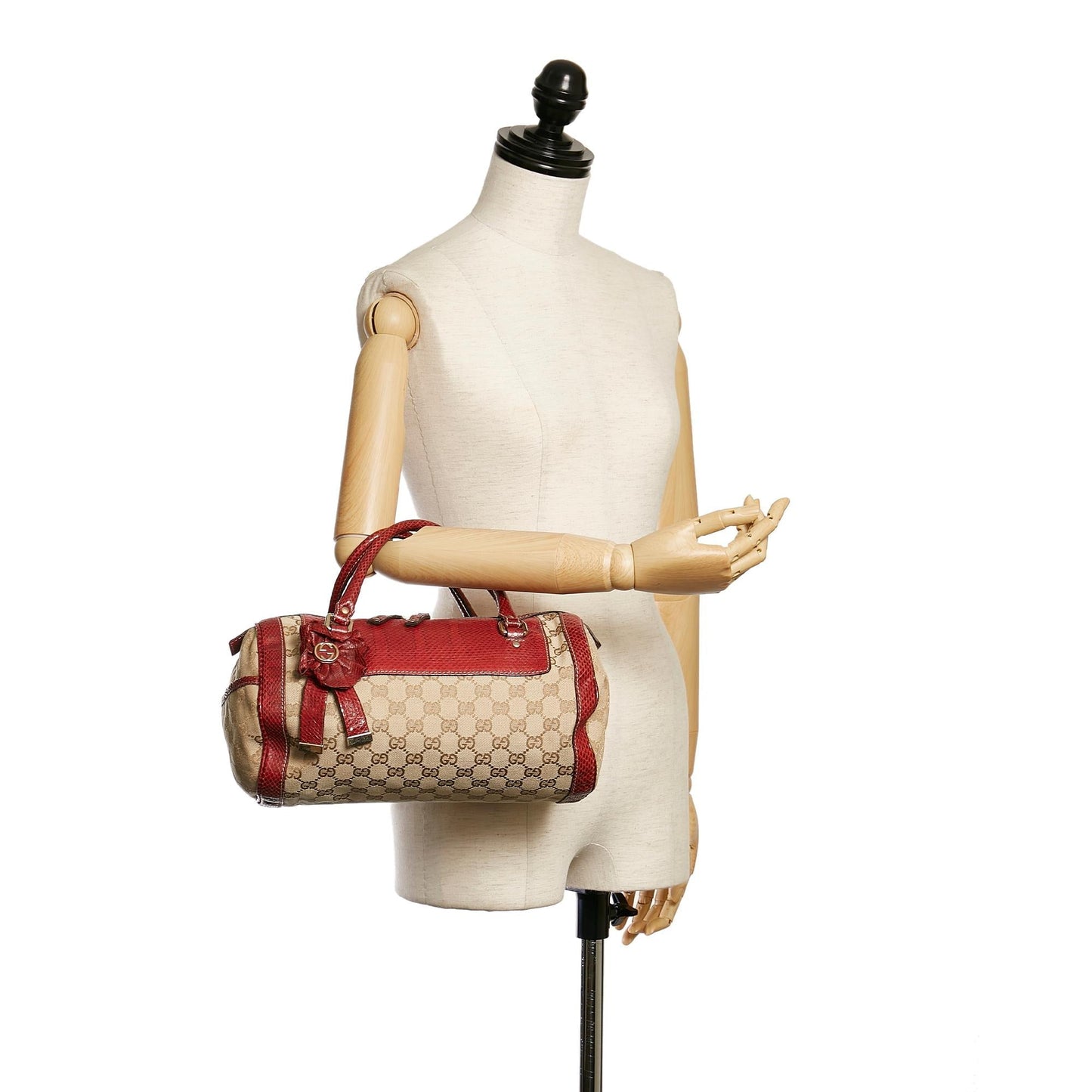 Gucci GG Canvas Trophy Handbag (SHG-30899)