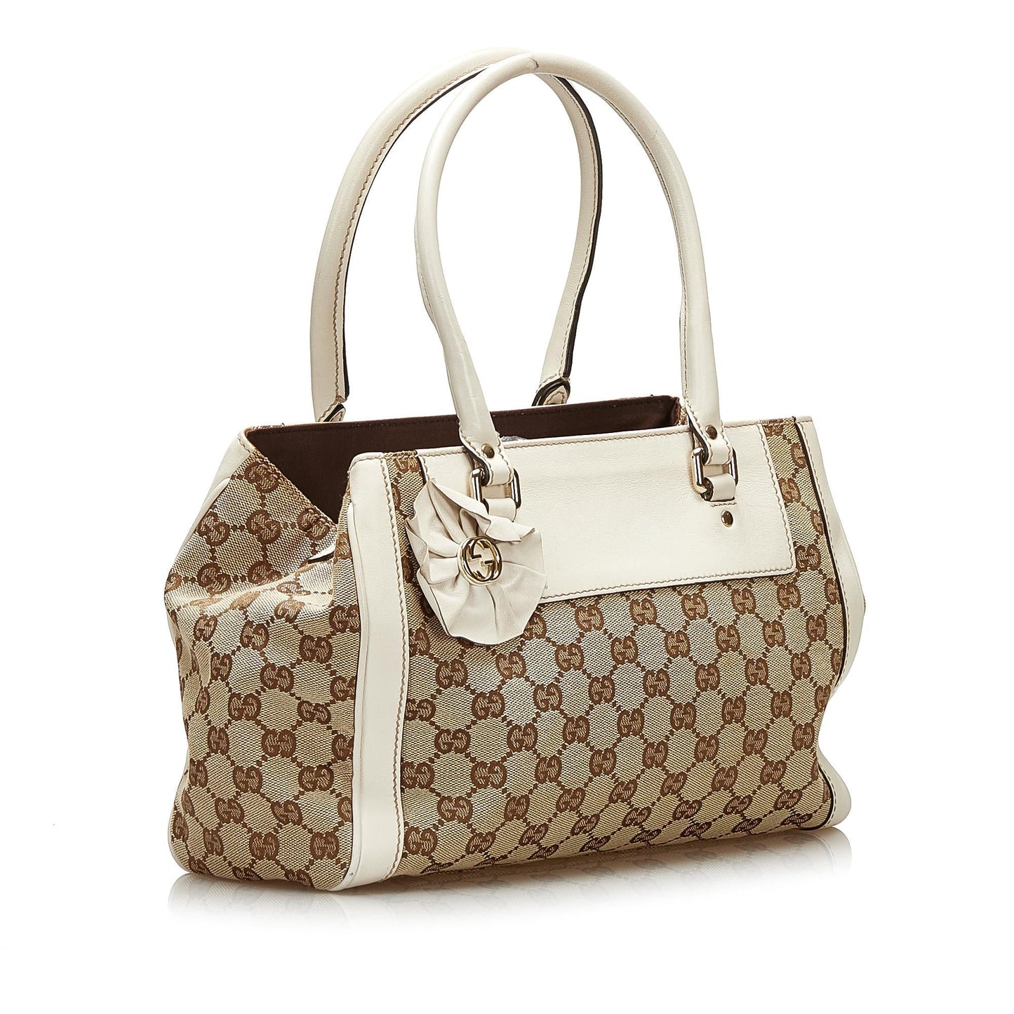 Gucci GG Canvas Trophy Tote (SHG-35223)