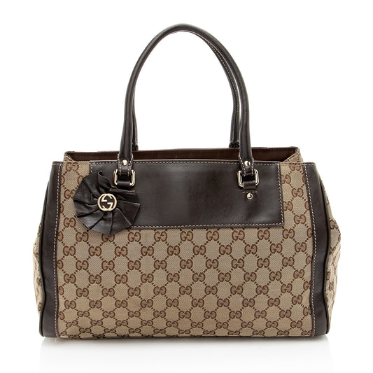 Gucci GG Canvas Trophy Tote