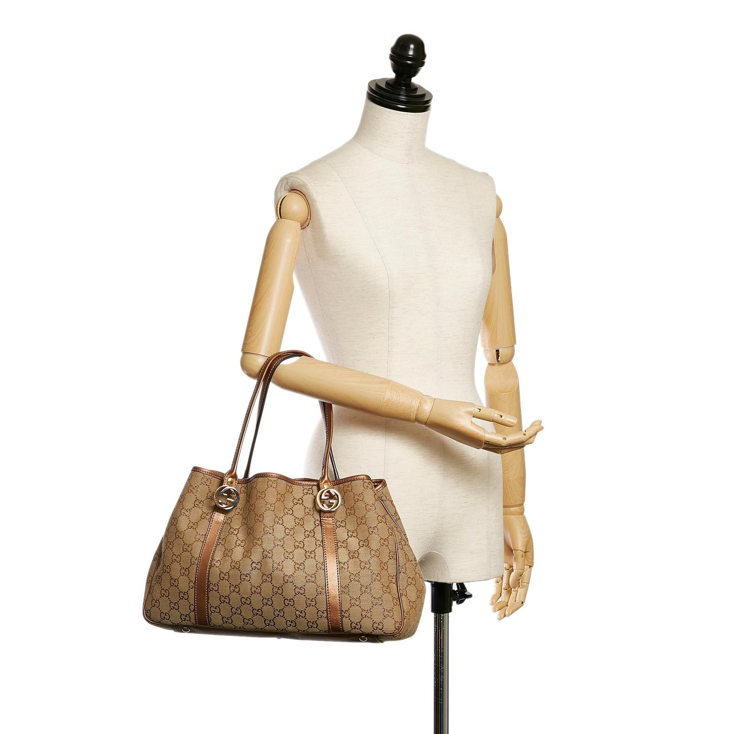 Gucci GG Canvas Twins Tote Bag (SHG-32529)