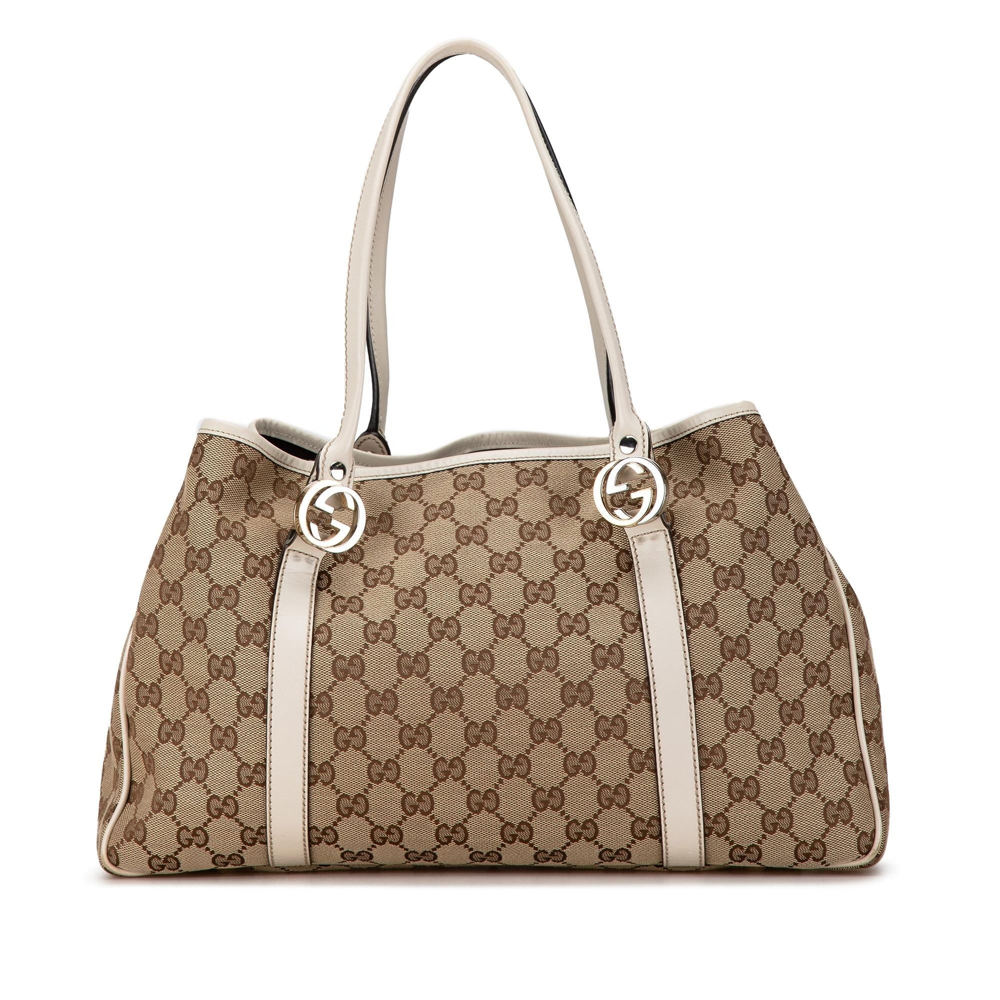 Gucci GG Canvas Twins Tote (SHG-Tw8Kwa)