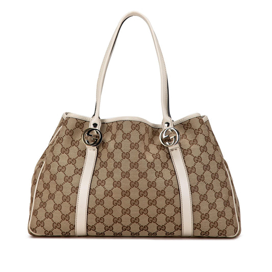 Gucci GG Canvas Twins Tote (SHG-Tw8Kwa)