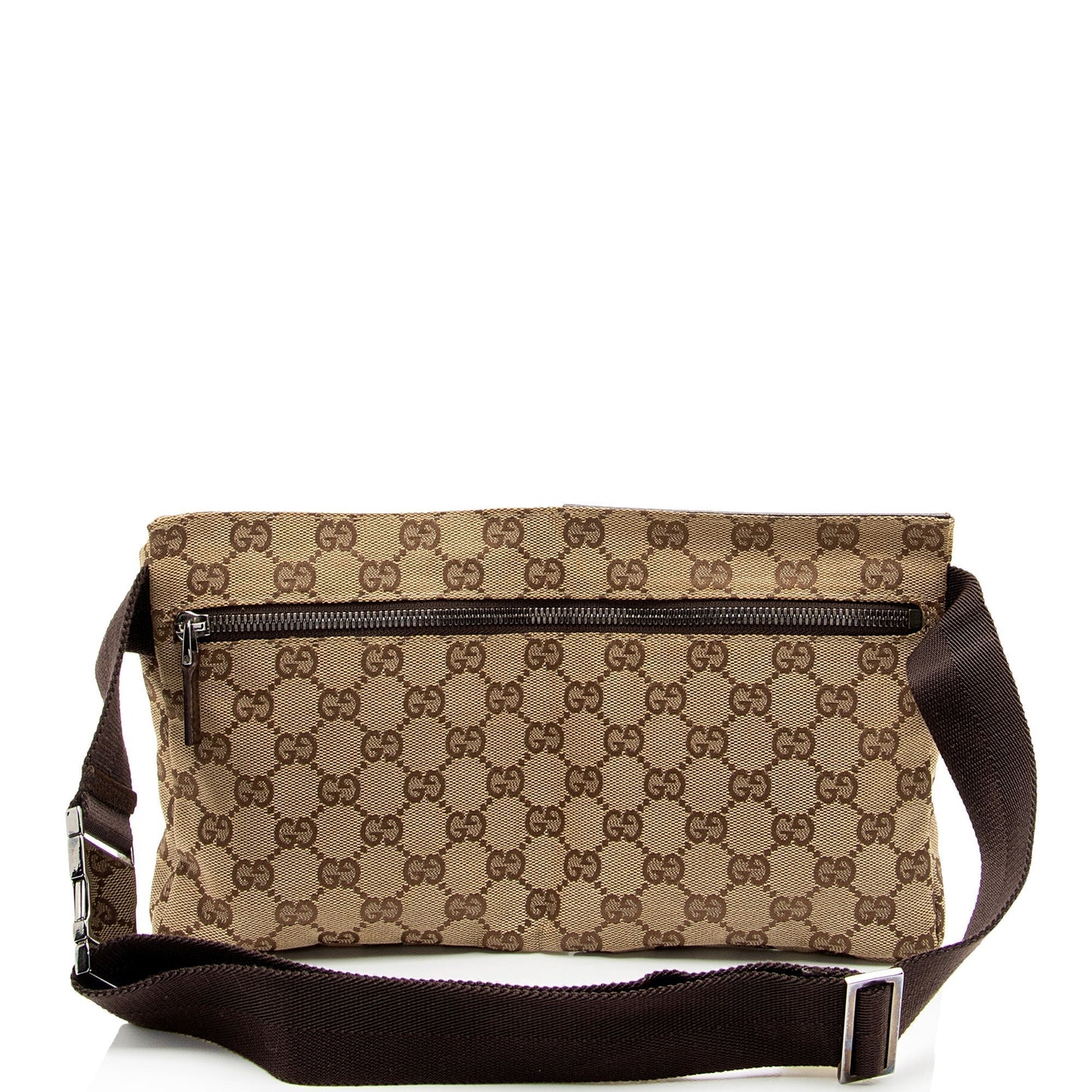 Gucci Leather Canvas Shoulder Bag