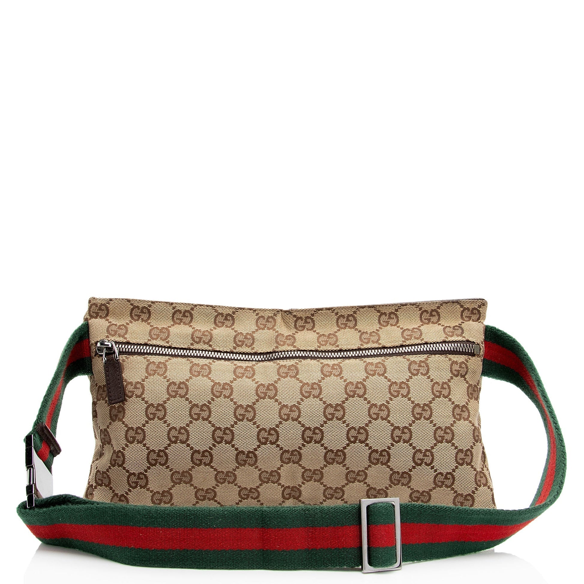 Gucci Nylon Leather Canvas Shoulder Bag