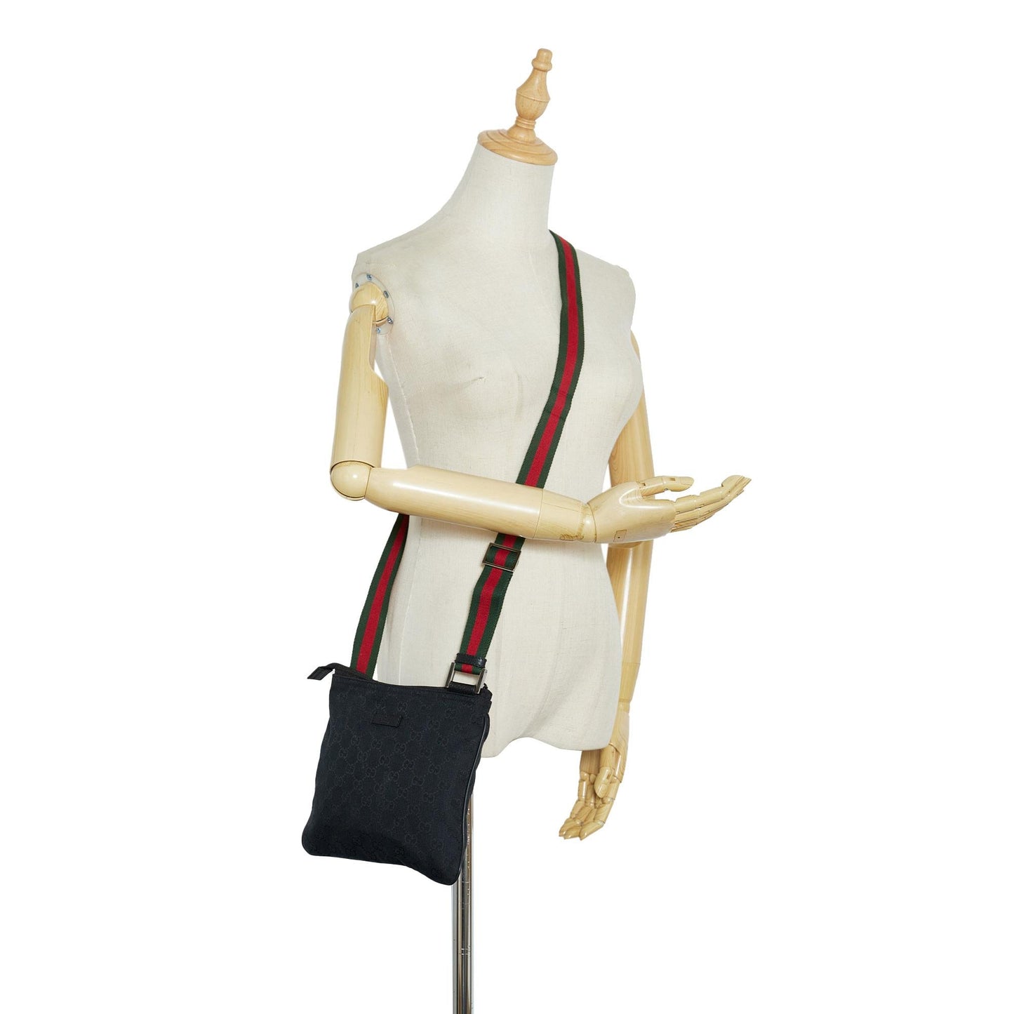 Gucci GG Canvas Web Crossbody (SHG-WF62PF)