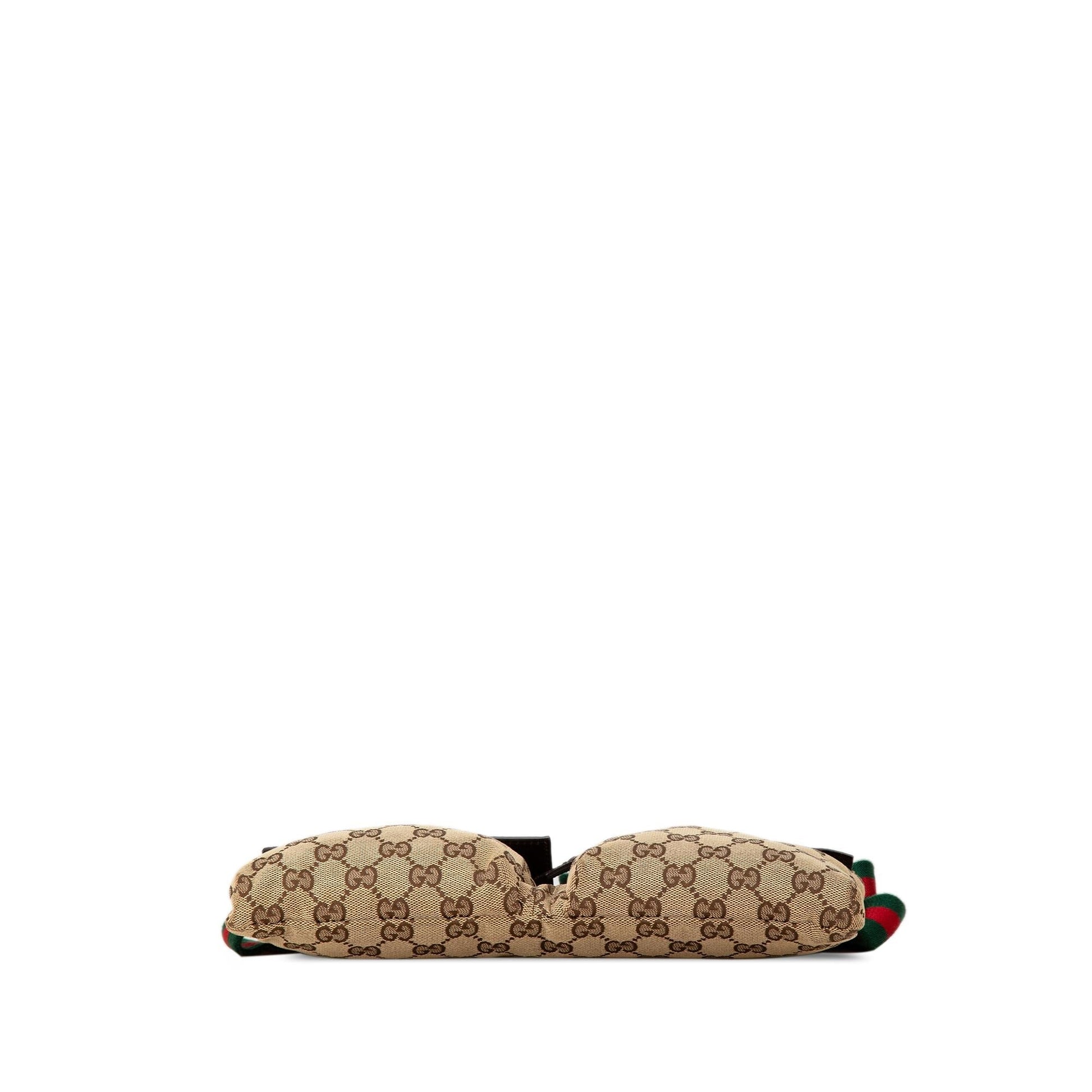 Gucci GG Canvas Web Double Pocket Belt Bag (SHG-pPMGTd)