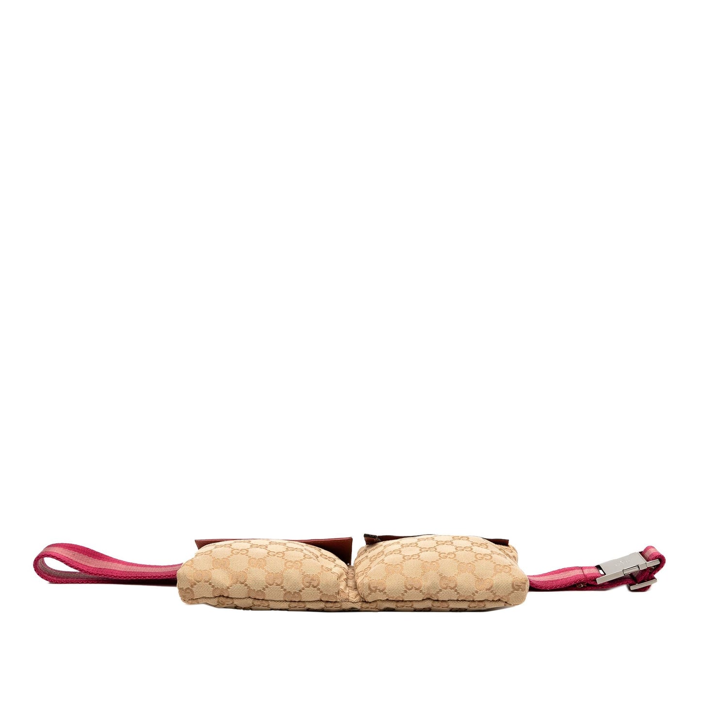 Gucci GG Canvas Web Double Pocket Belt Bag