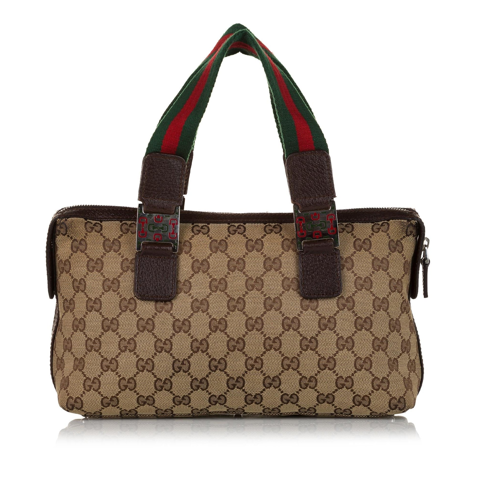Gucci GG Canvas Web Handbag (SHG-34424)