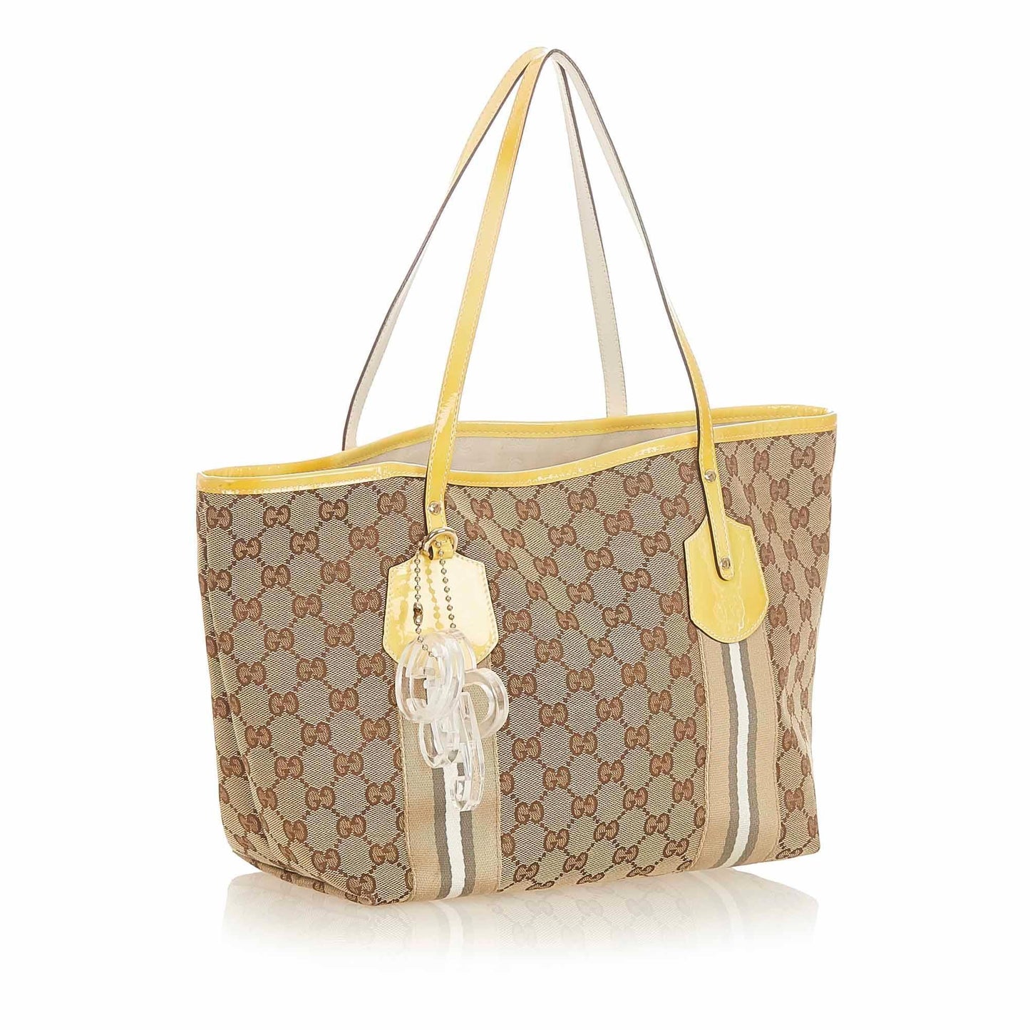 Gucci Web Canvas Monogram Tote Style 2