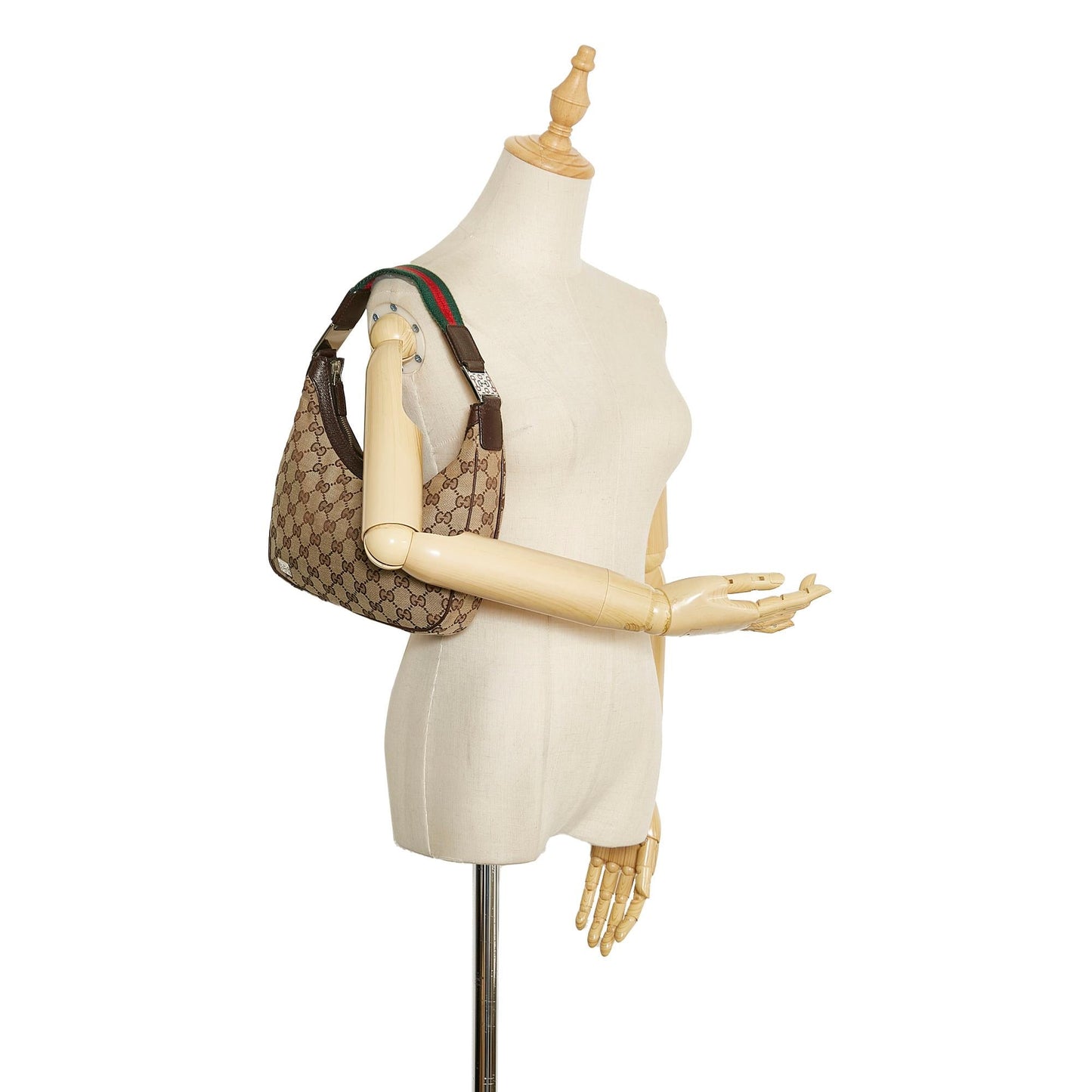 Gucci GG Canvas Web Shoulder Bag (SHG-qR6eTf)
