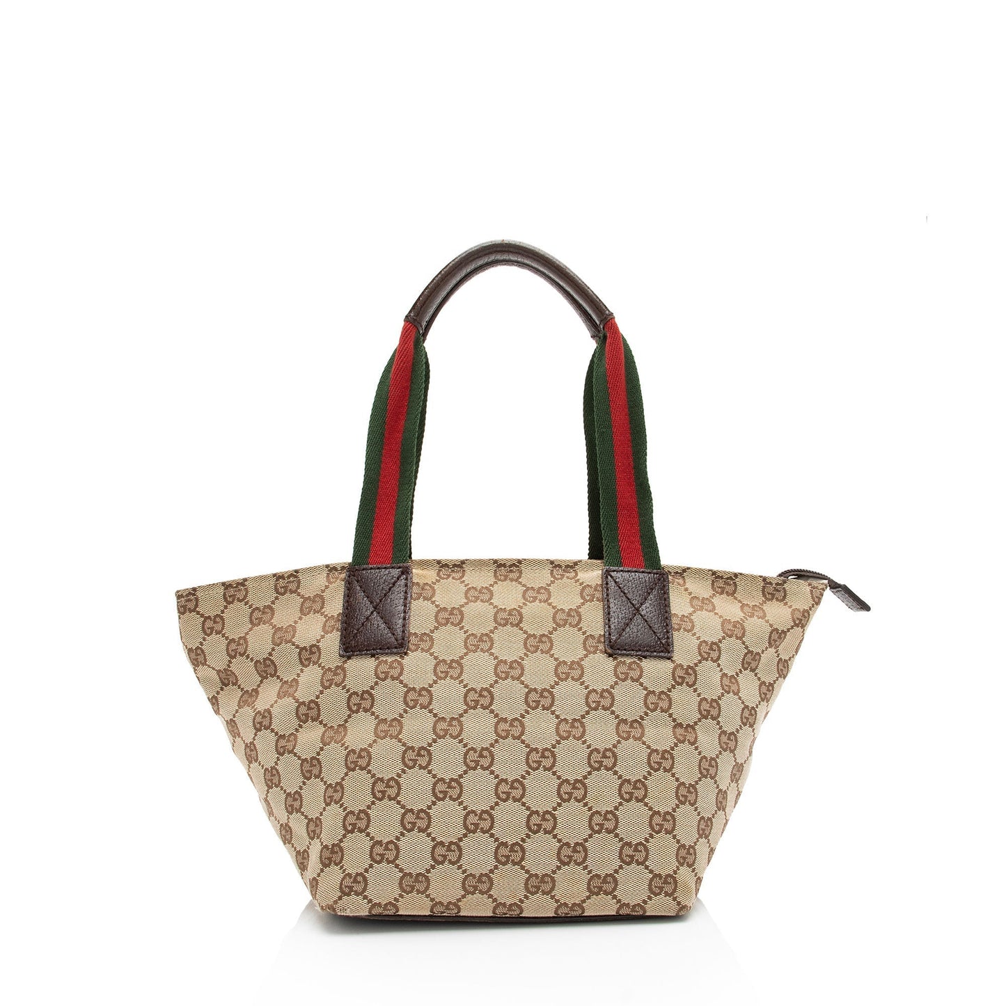 Gucci Nylon Leather Canvas Tote