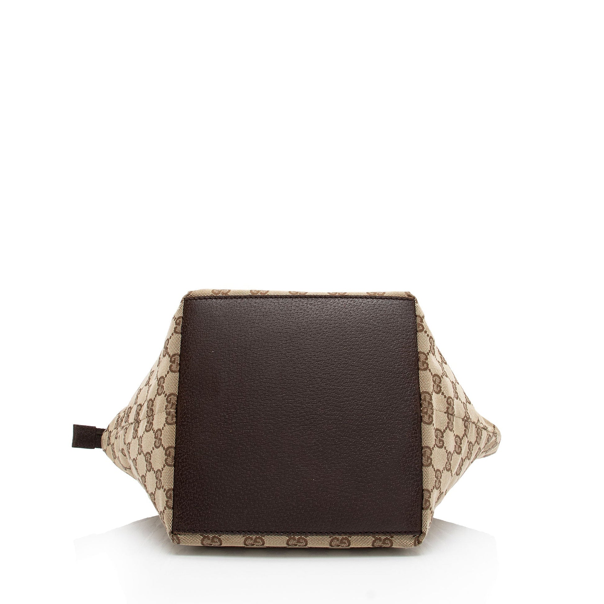 Gucci Nylon Leather Canvas Tote