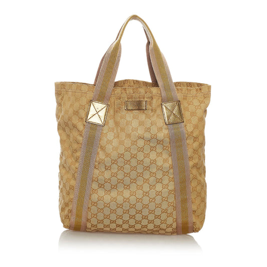 Gucci Web Canvas Tote Style 6