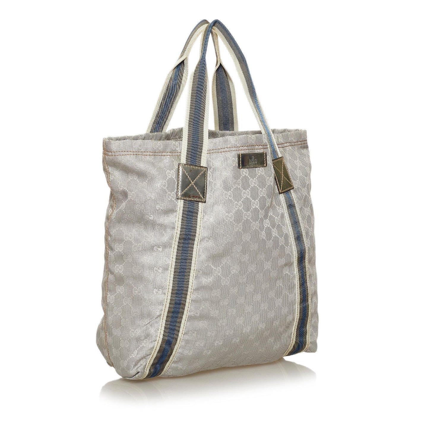 Gucci GG Canvas Web Tote Bag (SHG-36181)
