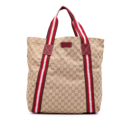 Gucci GG Canvas Web Tote