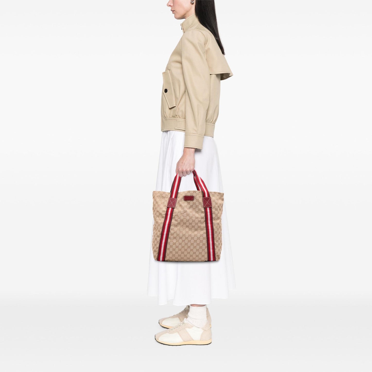 Gucci GG Canvas Web Tote