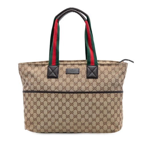 Gucci GG Canvas Web Tote