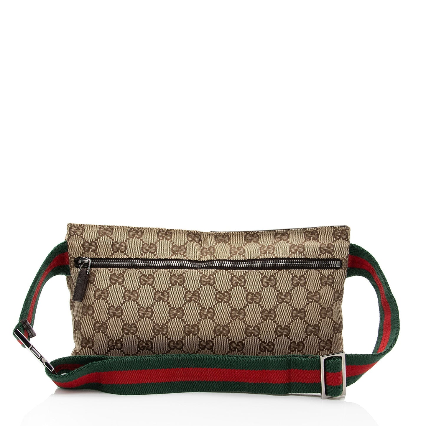 Gucci Nylon Leather Canvas Shoulder Bag