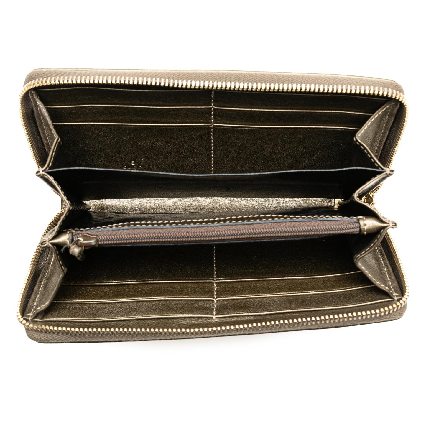 Gucci GG Canvas Zip Around Long Wallet (SHG-1oORUP)