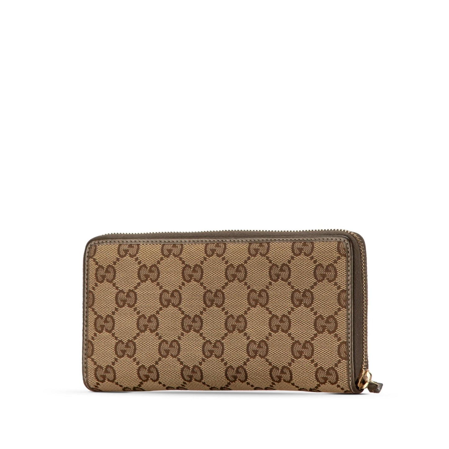 Gucci GG Canvas Zip Around Long Wallet (SHG-1oORUP)