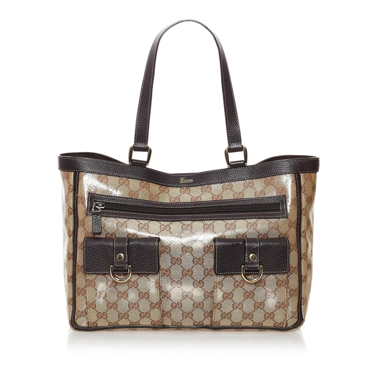 Gucci GG Crystal Abbey D Ring Tote Bag (SHG-31383)