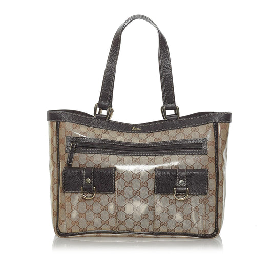 Gucci GG Crystal Abbey D Ring Tote Bag (SHG-33944)