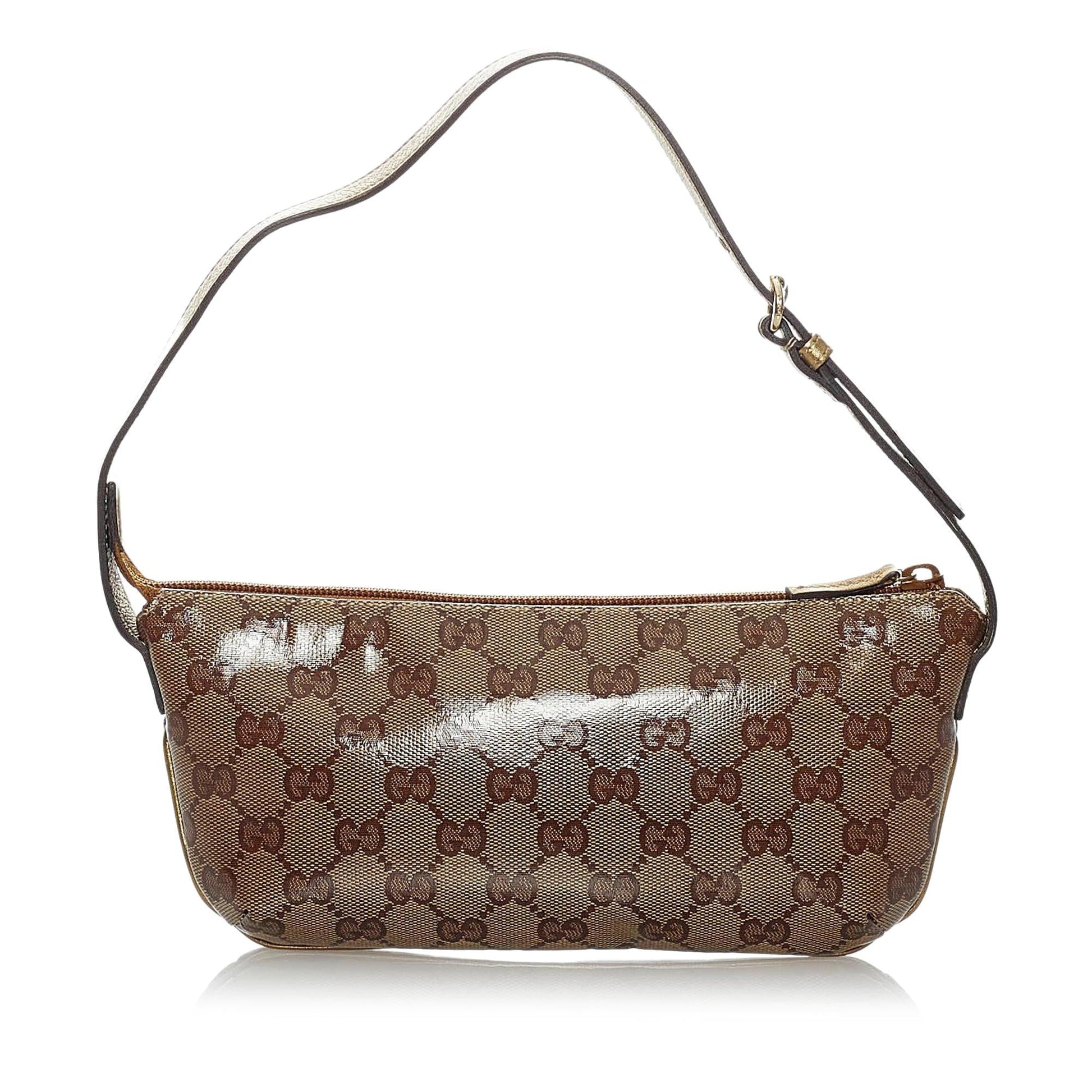 Gucci Crystal Baguette Handbag