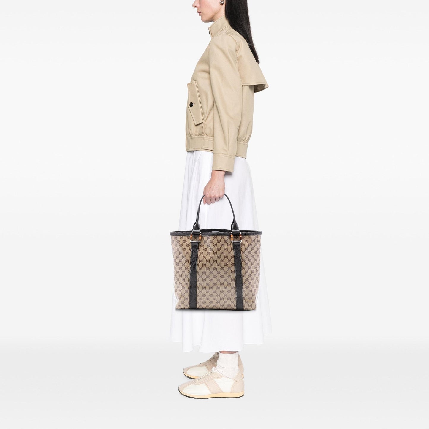 Gucci GG Crystal Bamboo Shopper Tote