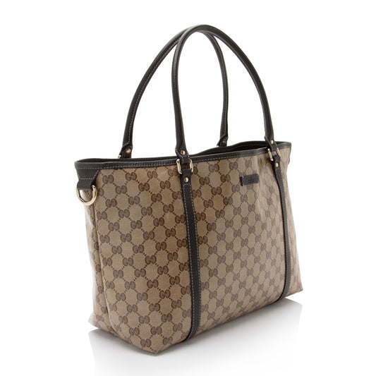 Gucci Leather Canvas Tote