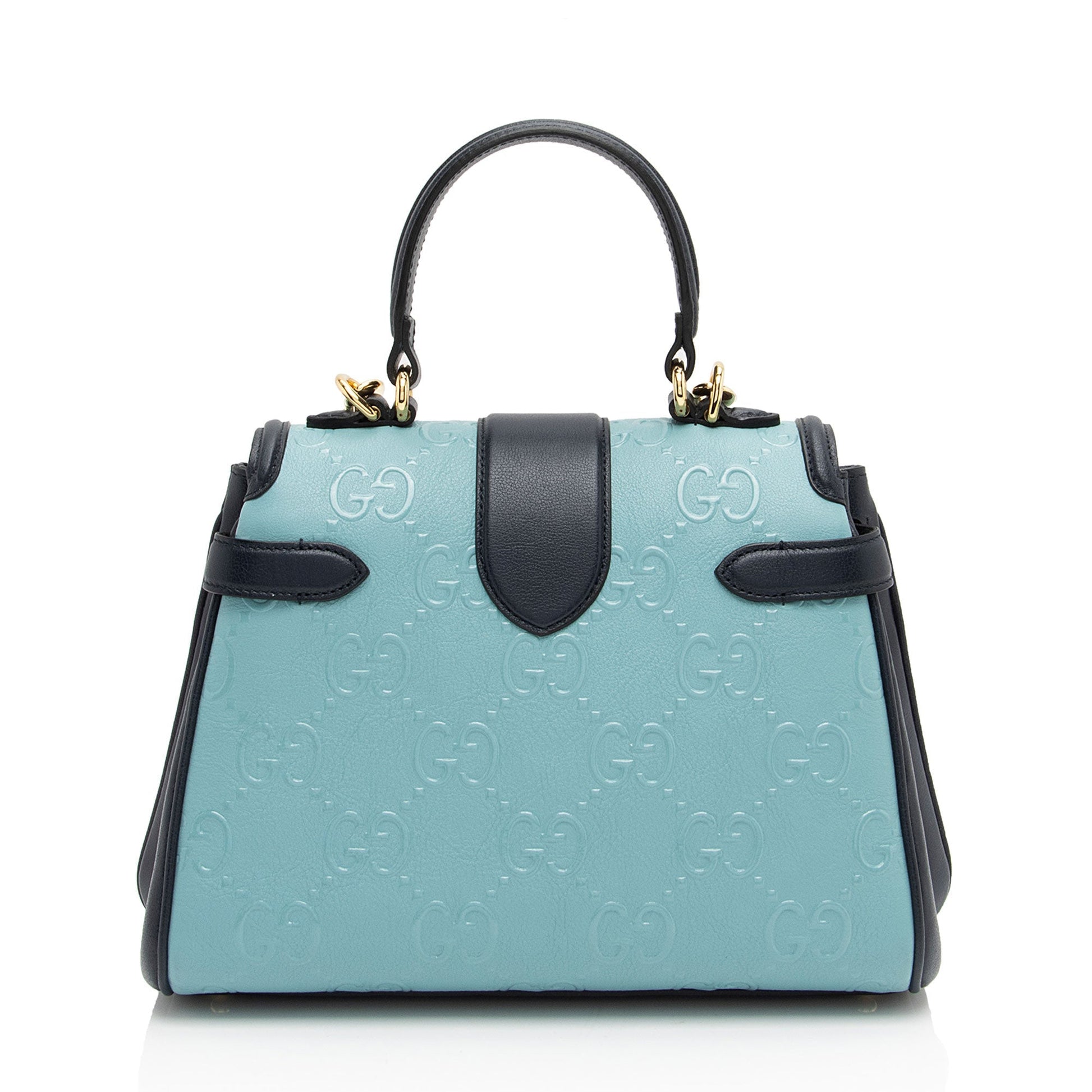 Gucci Leather Canvas Shoulder Bag