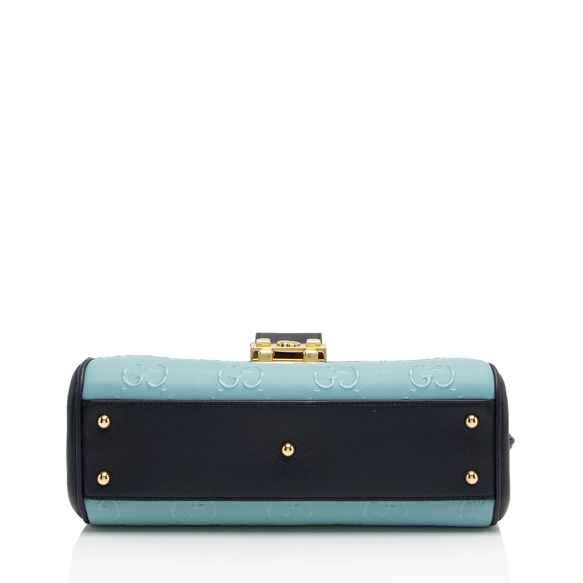 Gucci Leather Canvas Shoulder Bag