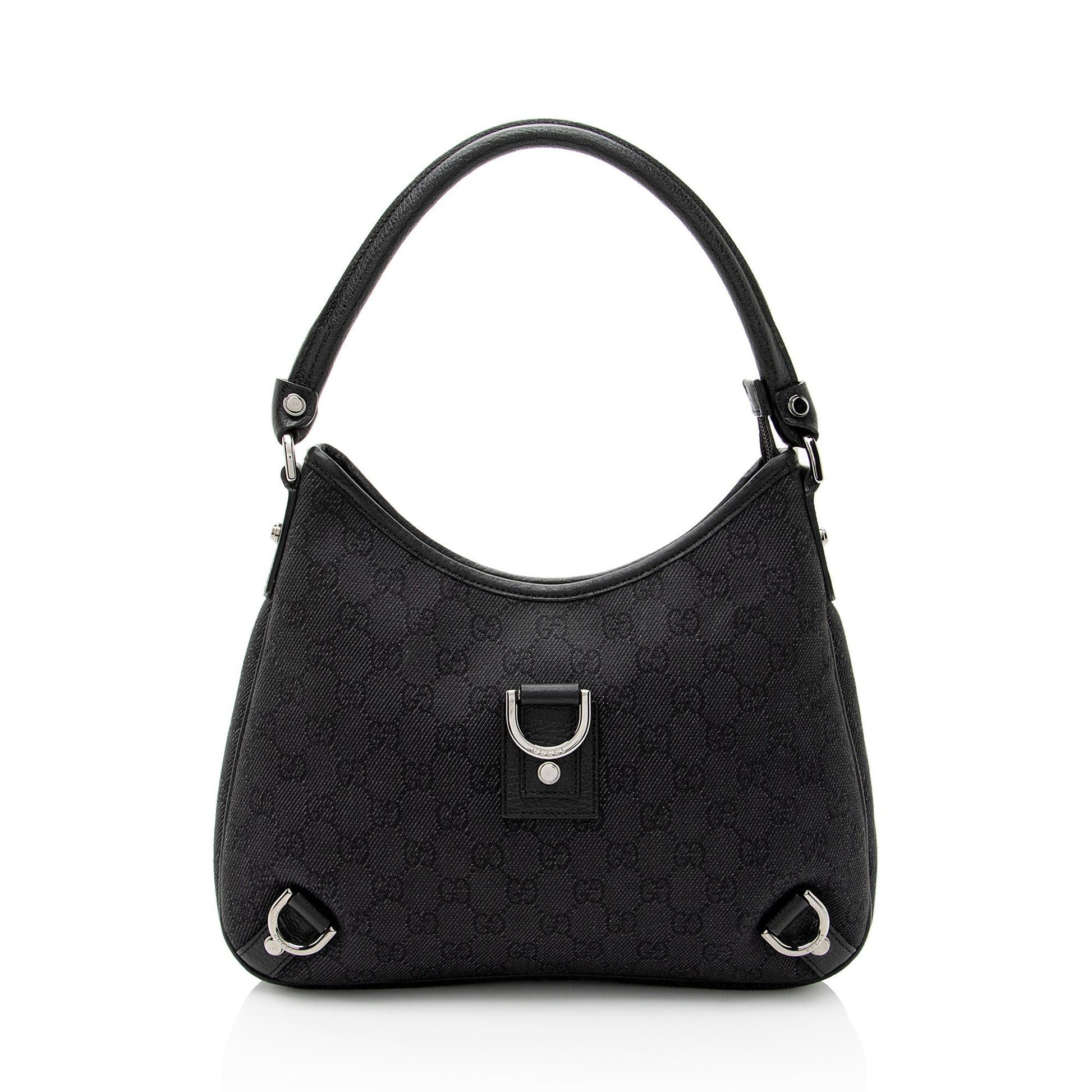 Gucci Leather Canvas Shoulder Bag