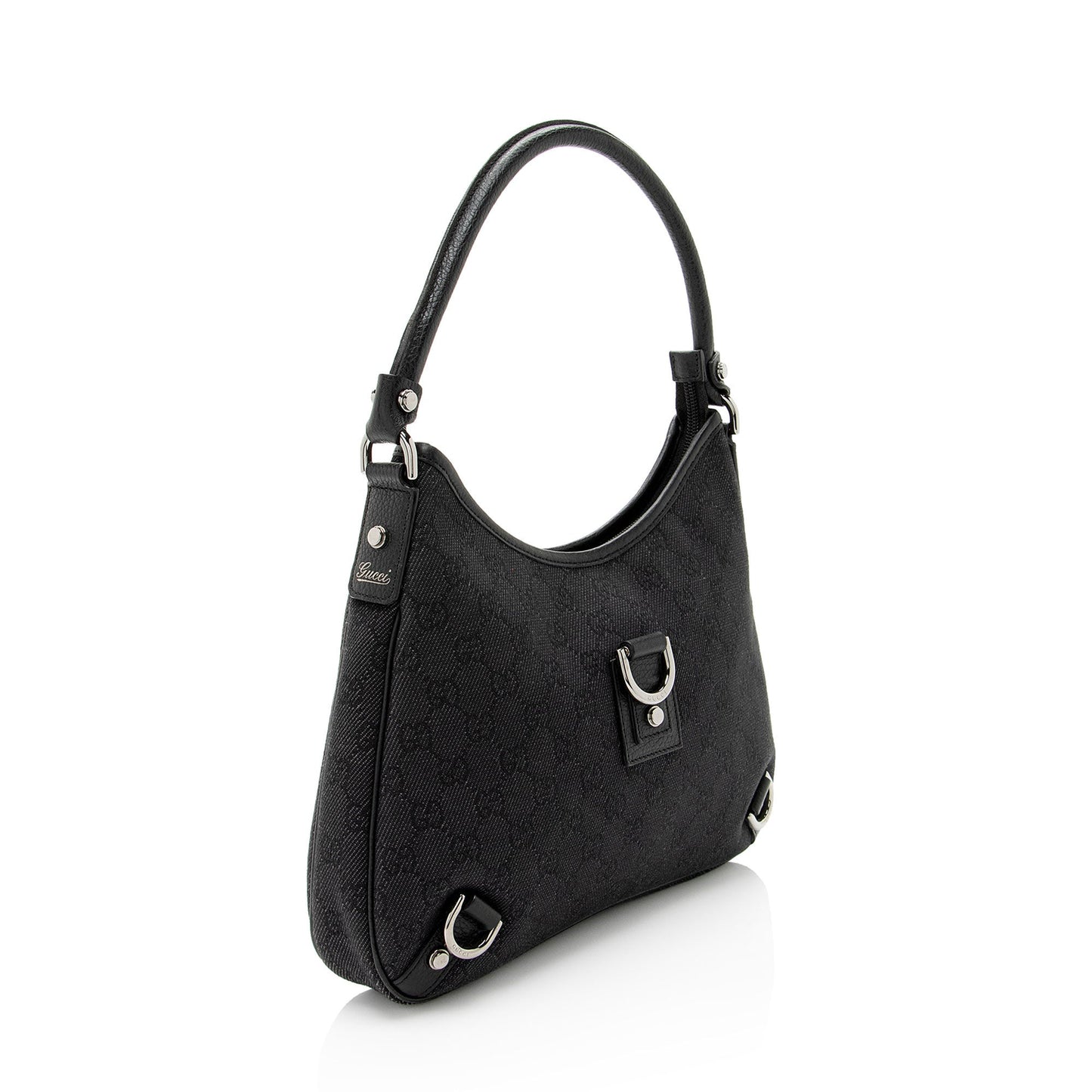 Gucci Leather Canvas Shoulder Bag