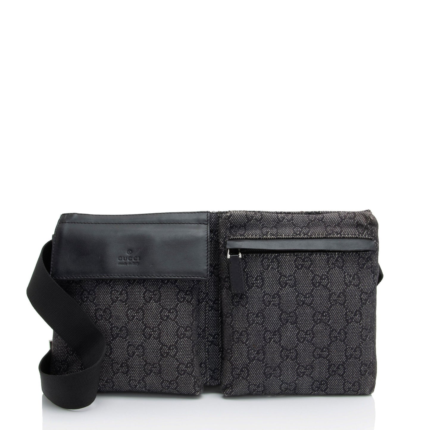 Gucci Nylon Leather Shoulder Bag
