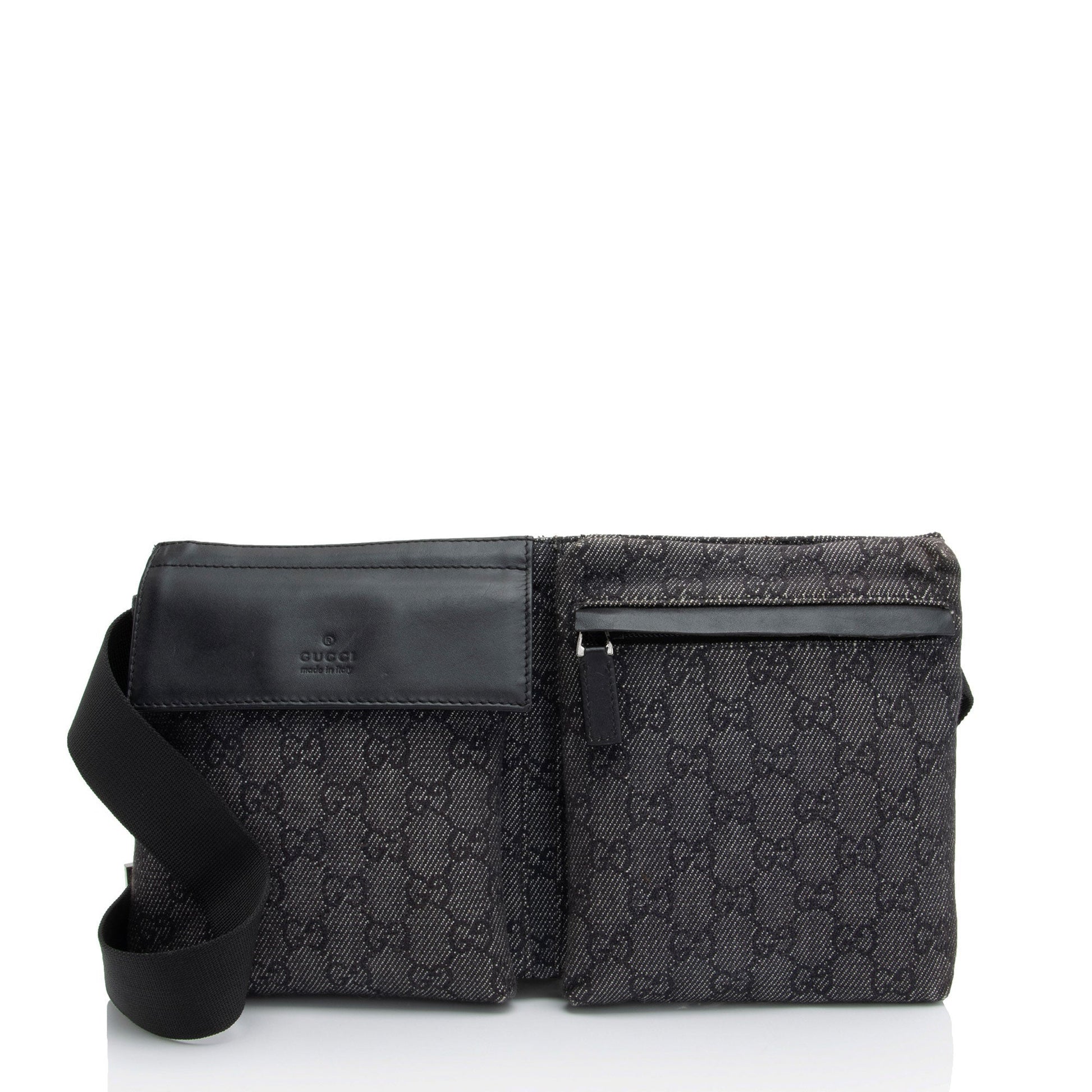 Gucci Nylon Leather Shoulder Bag