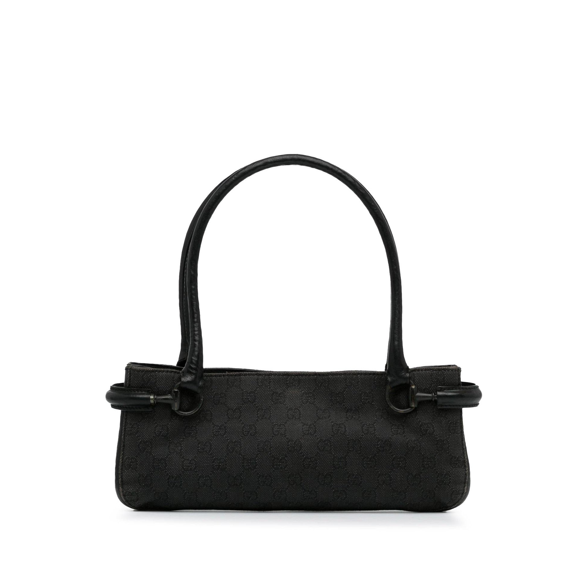 Gucci GG Denim Horsebit Shoulder Bag (SHG-ZaOqO1)