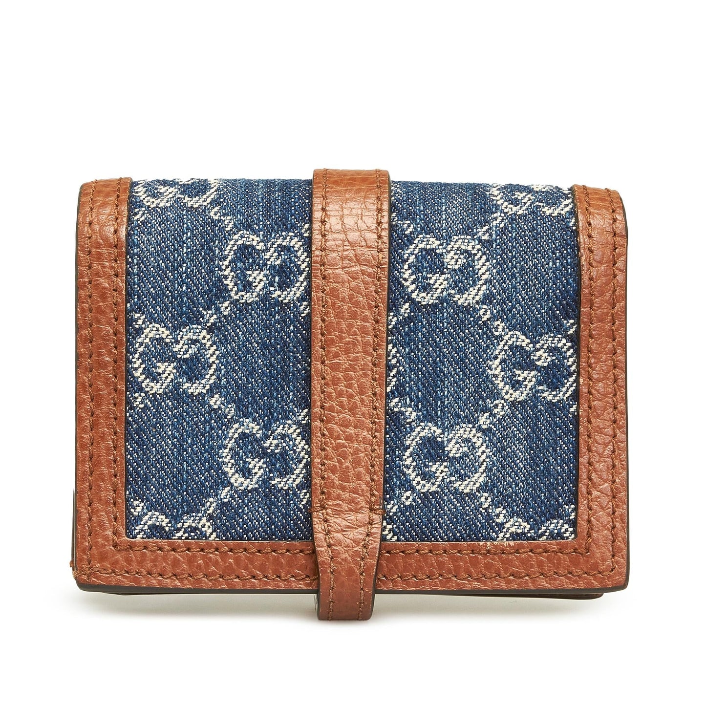Gucci GG Denim Jackie Compact Wallet (SHG-LZ089d)