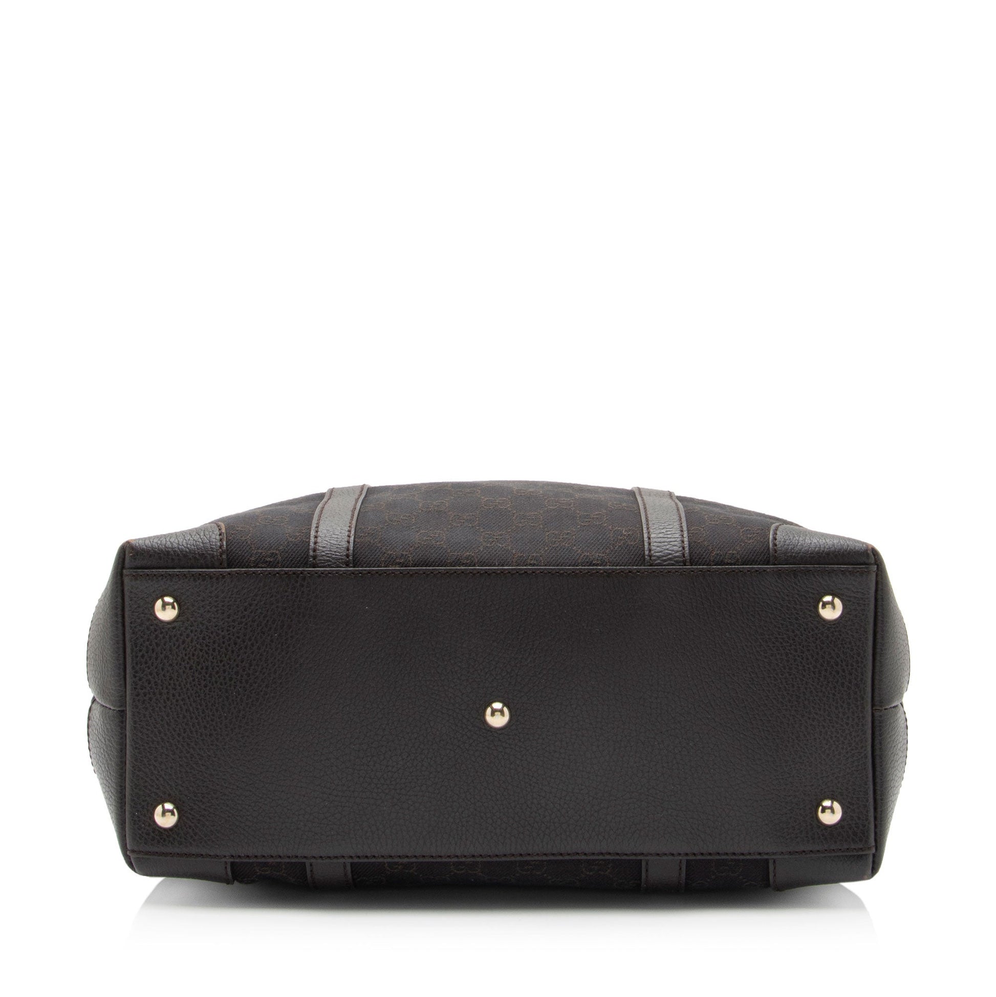 Gucci Leather Canvas Tote