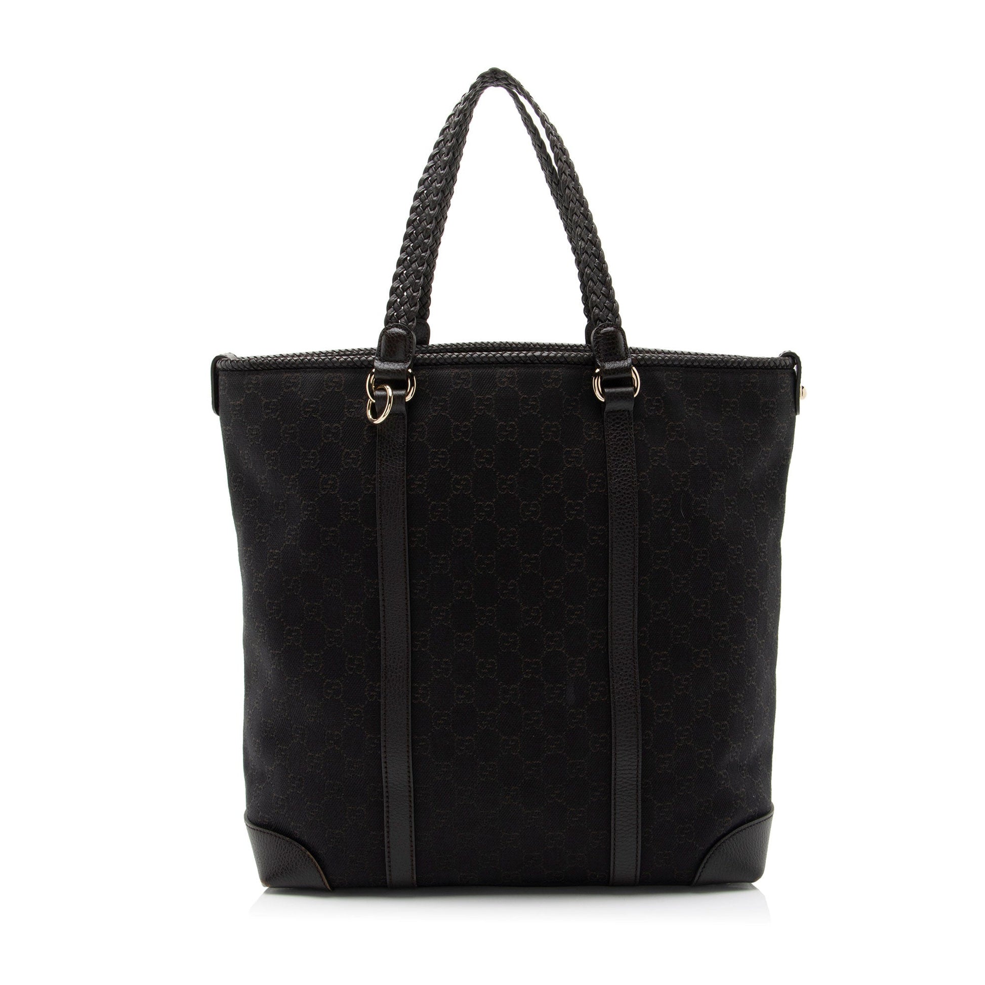 Gucci Leather Canvas Tote