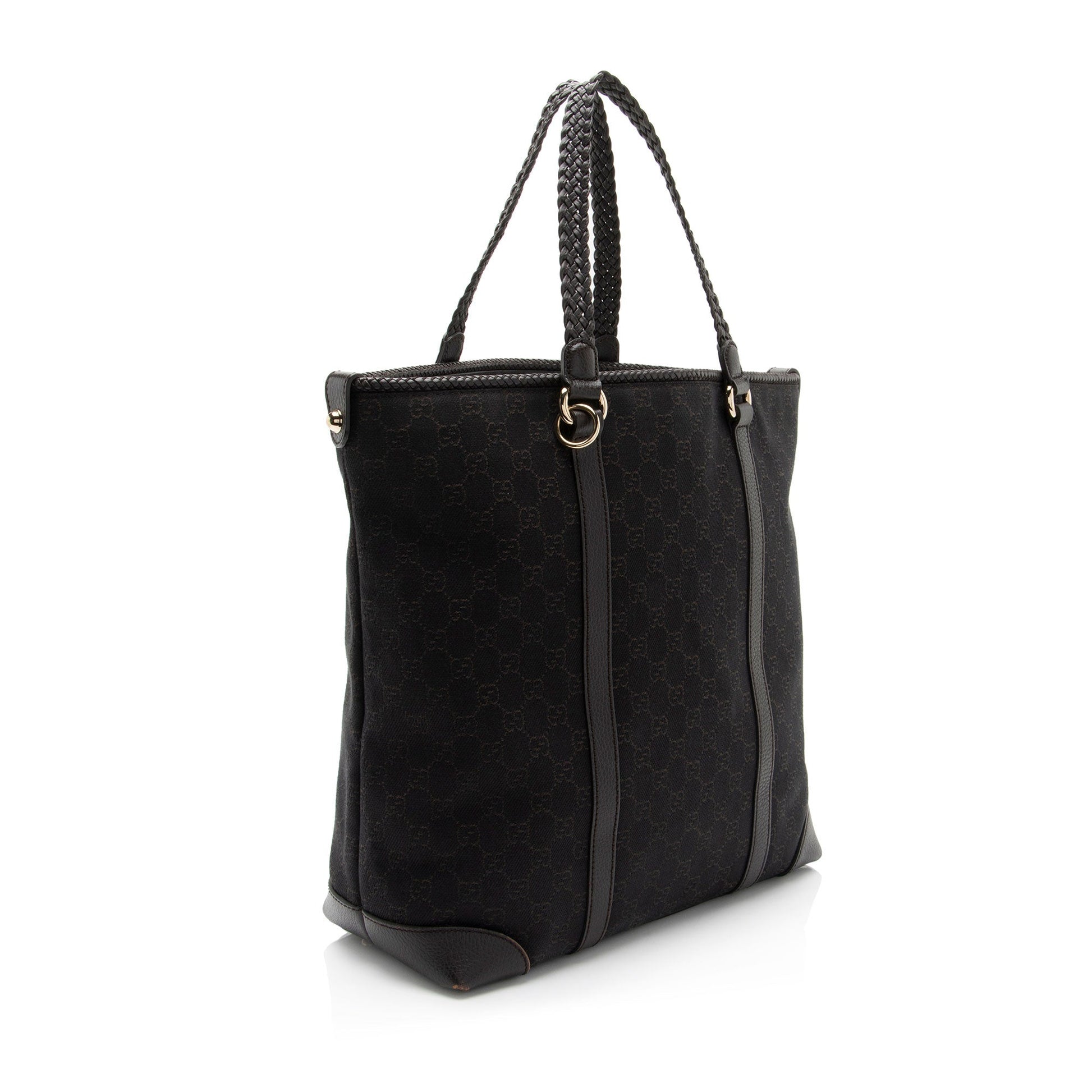 Gucci Leather Canvas Tote