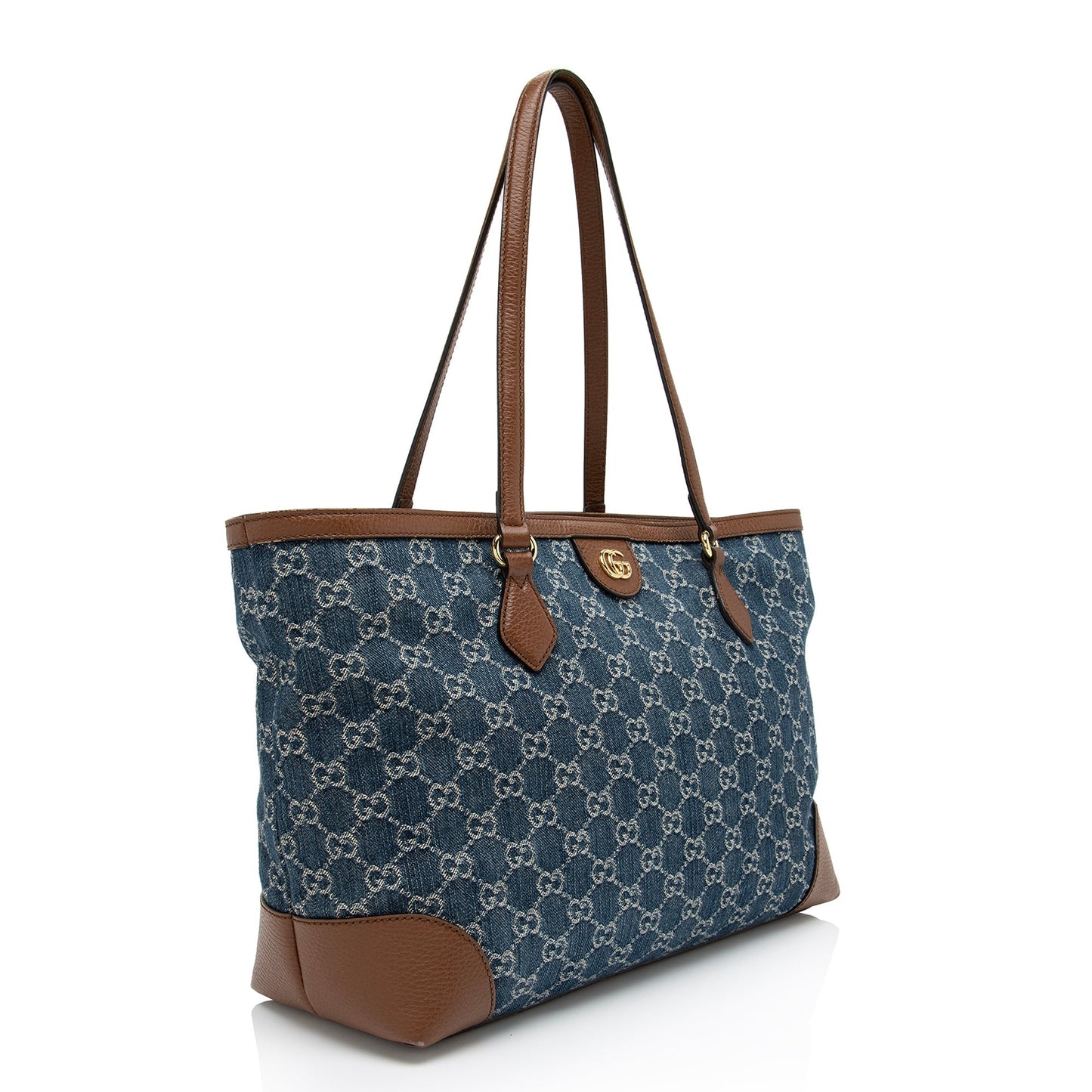Gucci GG Denim Ophidia Medium Tote (SHF-DAKiQf)