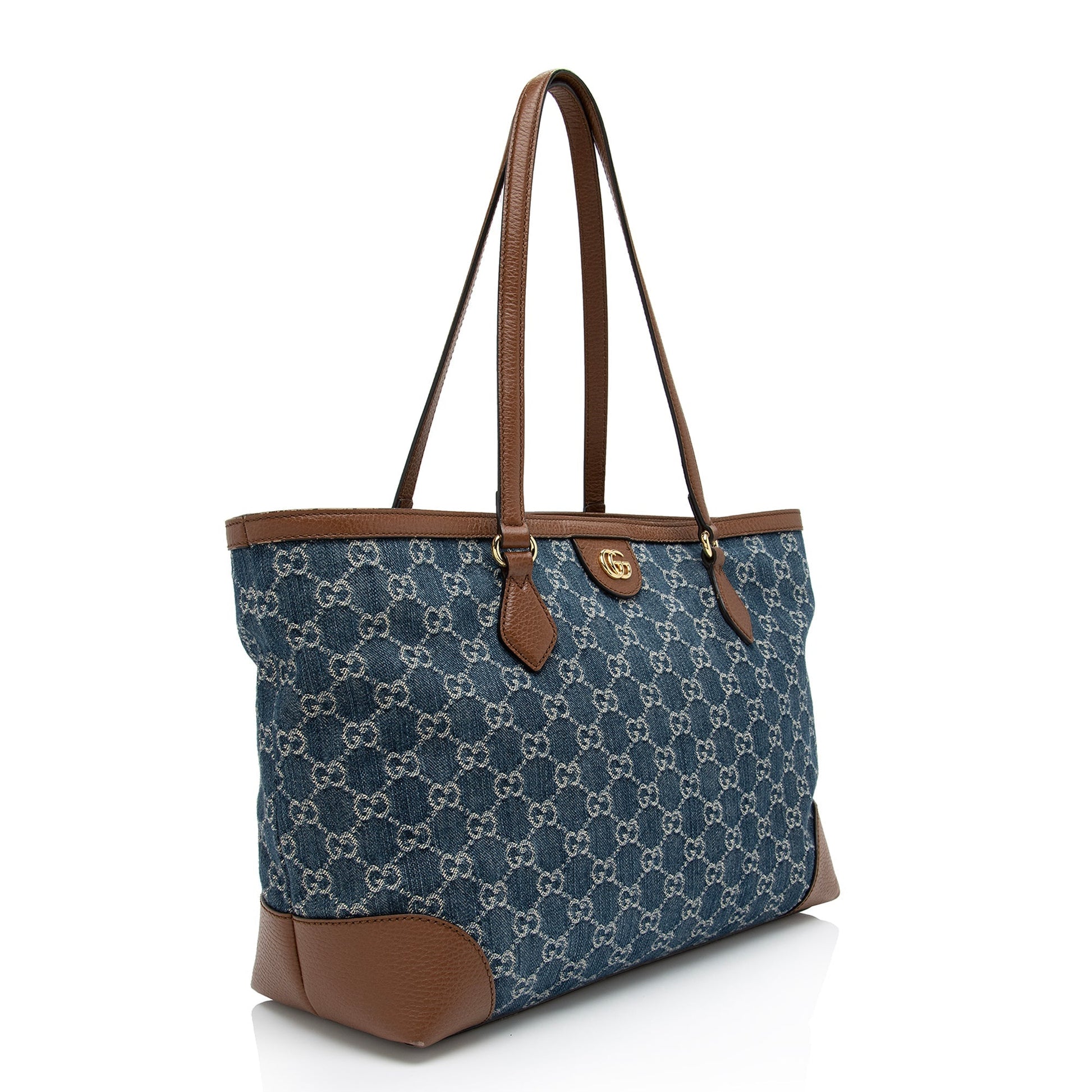 Gucci GG Denim Ophidia Medium Tote (SHF-DAKiQf)