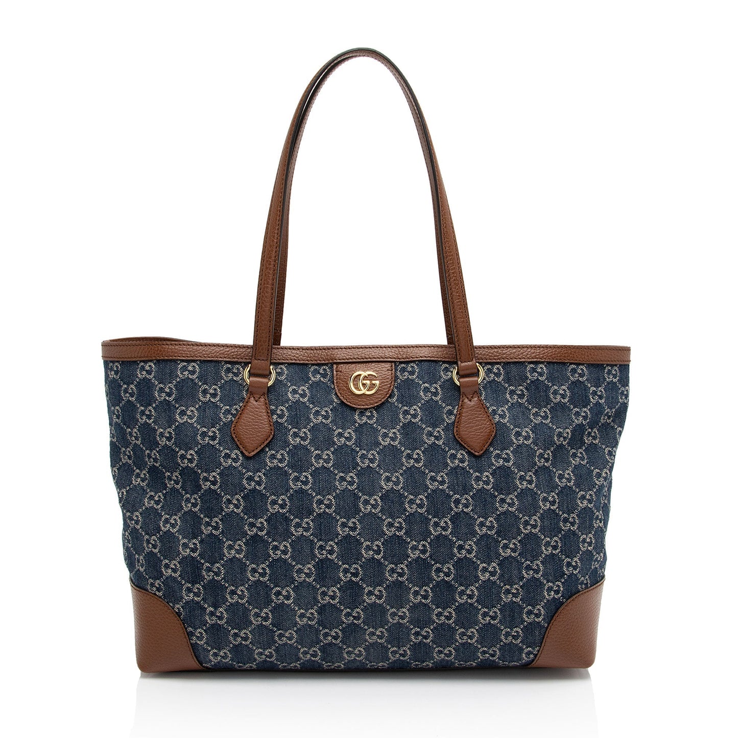 Gucci Leather Canvas Tote