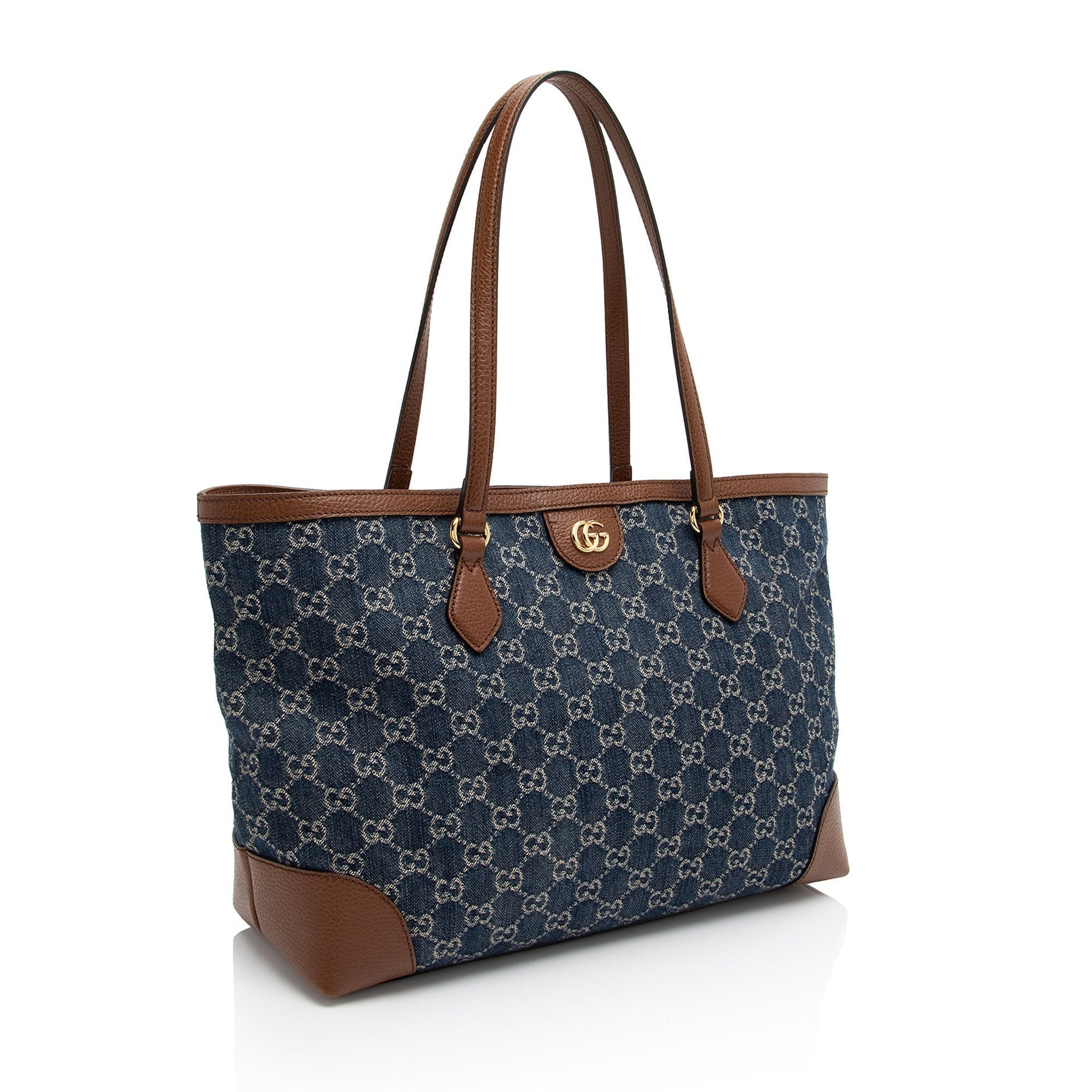 Gucci Leather Canvas Tote
