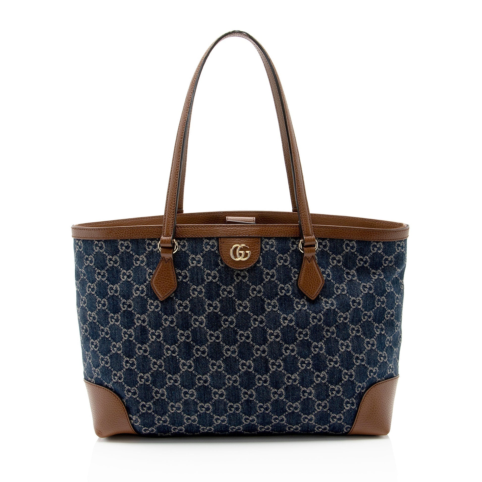 Gucci Leather Canvas Tote