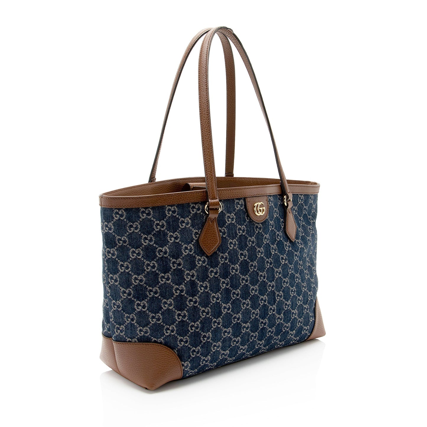 Gucci Leather Canvas Tote